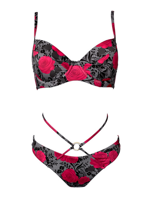 Swimsuit SWIMWEAR Two-piece Royal Lace Crystal Bikini